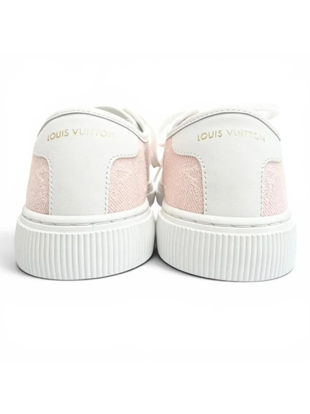 Louis Vuitton LV Lagoon Monogram Denim Rose Low-Top Sneakers Pink